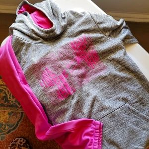 UnderArmour Athletic suit, Gray and raspberry, sz YXL